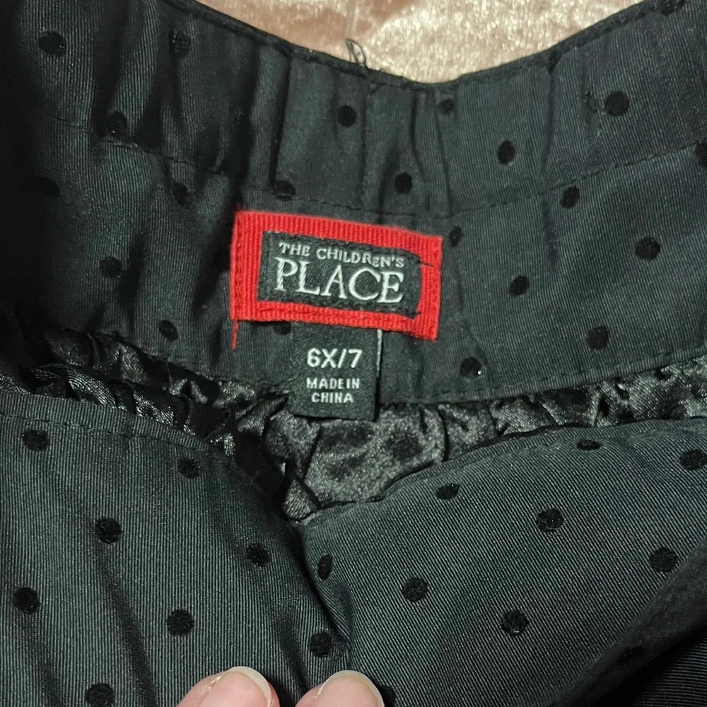 The Children's Place Black Polka Dot Skirt